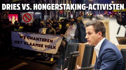 Dries vs hongerstaking-activisten